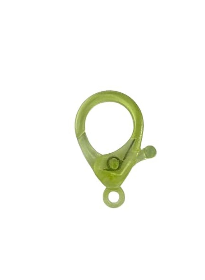 Bhavya Optic Bhavya Lobster Clasps, CLaspes for Keychain Set, Clasps for Bags Zippers, Acrylic 35X22 mm (Lobster Clasp L Green) - Image 2